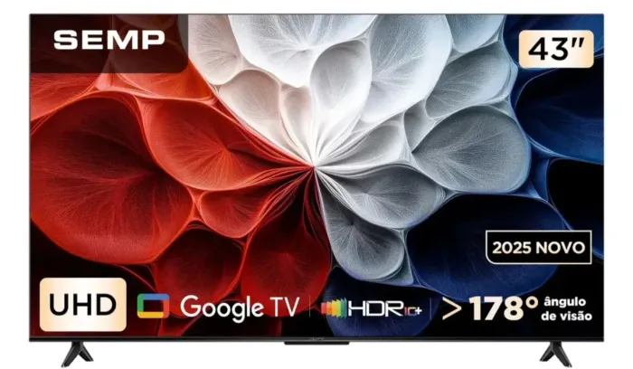 Semp Smart 4k 43 S62 Google Tv Wi-fi Bt Hdmi 2.1 Hdr10