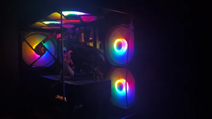 Kit 5 ventoinhas darkflash rainbow