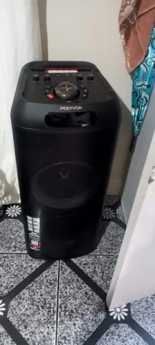 Caixa de som amplificada polyvox Bluetooth torre 1.500w preta XT-800T