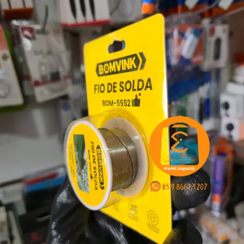 Fio de Solda Estanho 40% Espessura 1mm com 40g para Ferro de soldar 