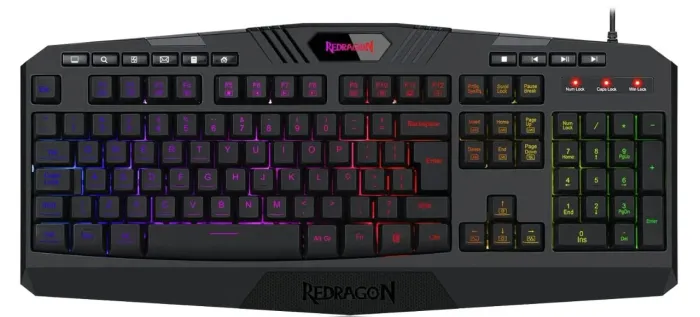 TECLADO MEMBRANA GAMER HARPE 2 RGB PRETO