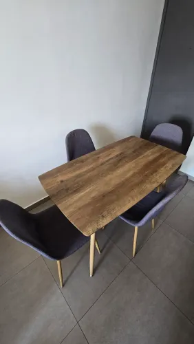 Mesa madeira 4 cadeiras