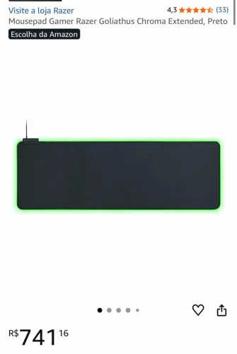 Mouse Pad Razer Goliathus Chroma Extended Preto