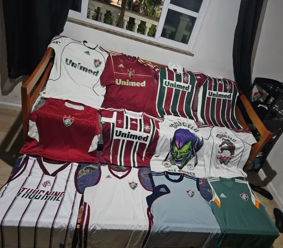 Coleção de camisas do Fluminense