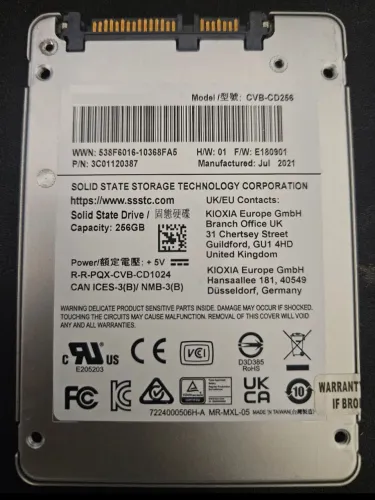 SSD 256gb SATA