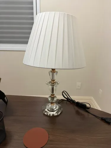 ABAJUR CRISTAL NOVO NUNCA USADO