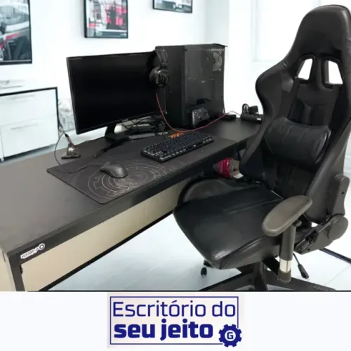 Mesa de Escritório 1,5m NOVA Industrial Reforçada Multiuso Computador Notebook Estudo Birô