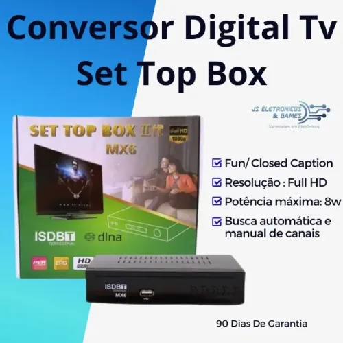 Conversor Digital Set Top Box - Loja física
