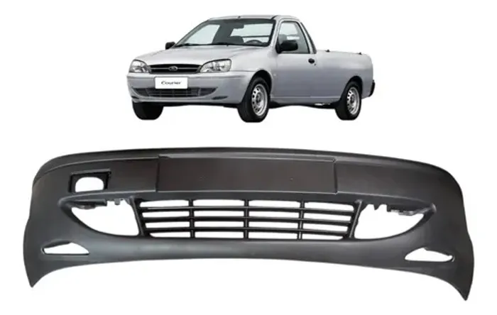 Parachoque Dianteiro Courier 2000 A 2013 Preto