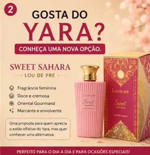 PERFUME ÁRABE FEMININO SWEET SAHARA 90ML | INSPIRADO NO YARA