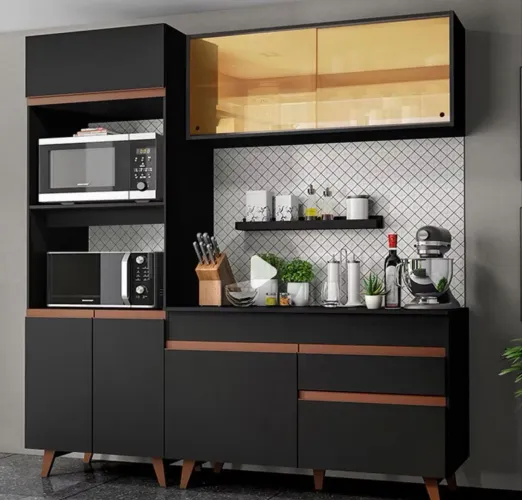 Amario de cozinha com 2 portas âmbar