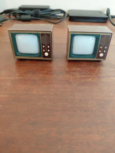 Brinquedo Vintage TV Slide Cebolinha e Mickey 