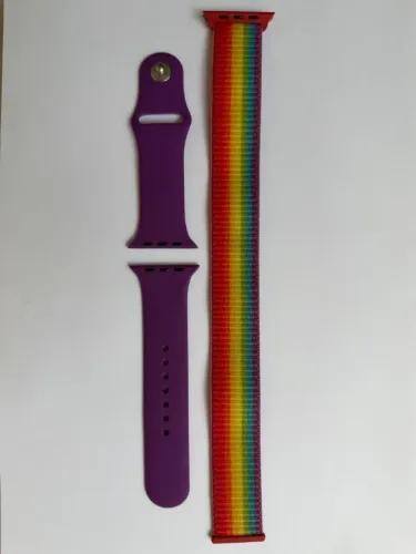 2 pulseiras apple watch 42mm a 46mm modelos loop e sport