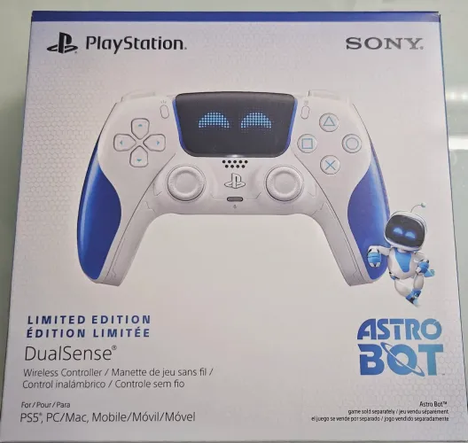 DualSense Astro Bot - novo e lacrado