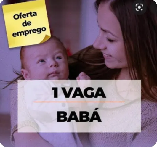 Vaga pra babá