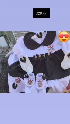 Saida da maternidade Personalizada Corinthians menina
