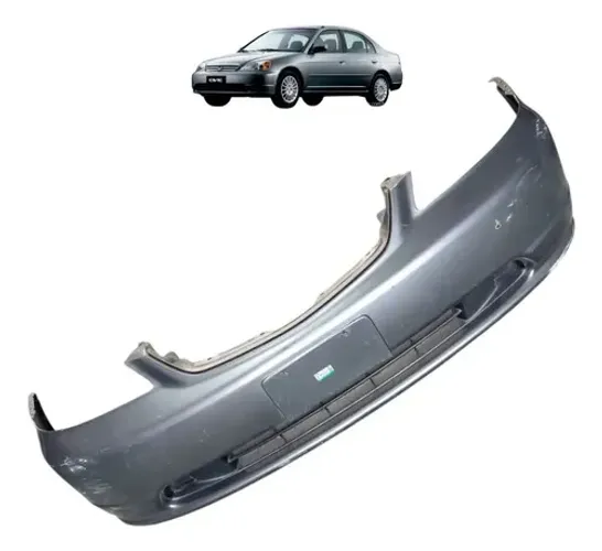 Parachoque Dianteiro Honda Civic G7 2001 2002 2003 2004 2005 Prata