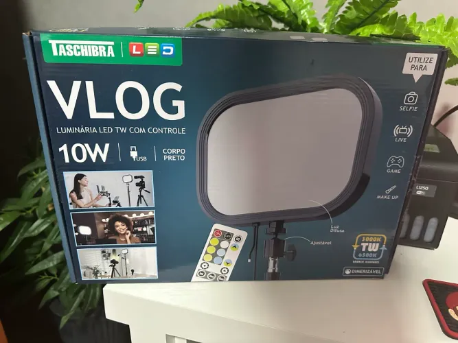 Luminária led vlog
