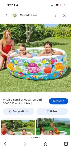 PISCINA INTEX 318 a 360 litros nova na caixa