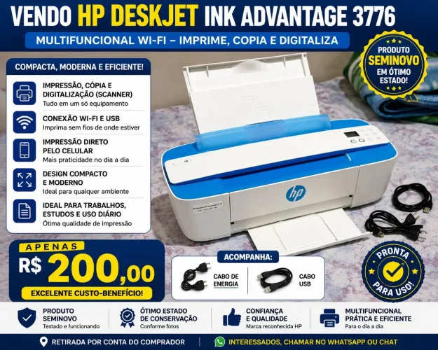 HP DeskJet Ink Advantage 3776 | Usada