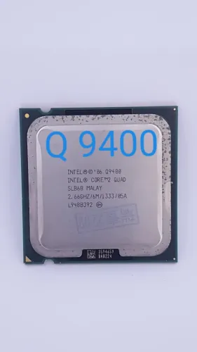 Processador Intel Core 2 Quad- Q-9400, 6M cache e barramento de 1333 Mhz.