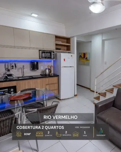 COBERTURA DUPLEX VISTA MAR 80m² 2 QUARTOS 1 SUÍTE 1 VAGA INFRA VENDE RIO VERMELHO