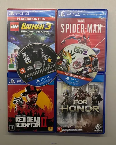 Lote de jogos originais de PlayStation 4