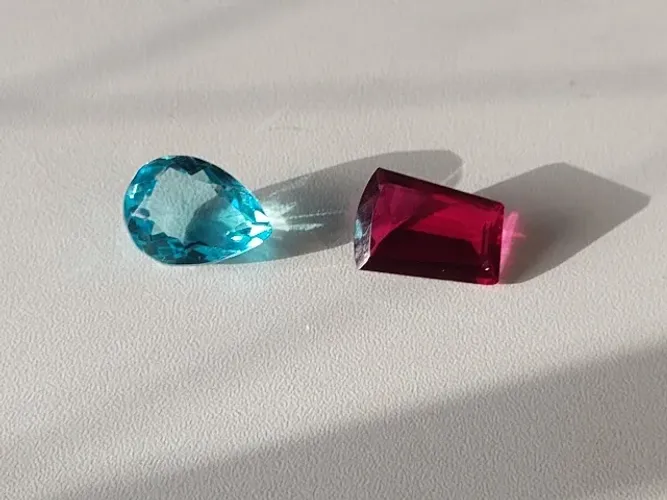 Água Marinha e Topázio vermelho