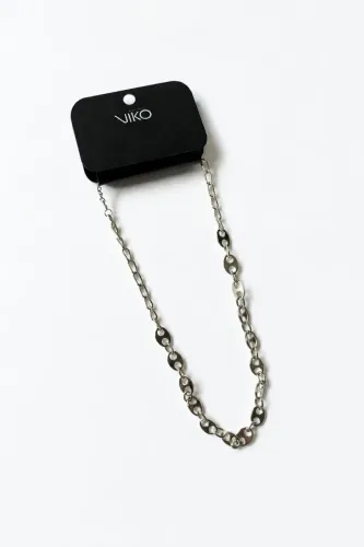 Kit 02 Colares Viko - Colar de Elos em Metal Liso | FRETE GRÁTIS