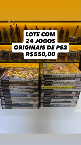 Lote com 24 jogos originais de ps2 JPN E EUA!!   Todos em ótimo estado 