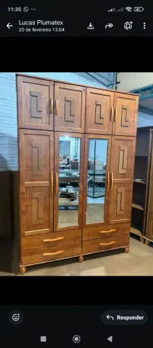 Guarda roupa novo em madeira,alto padrão 