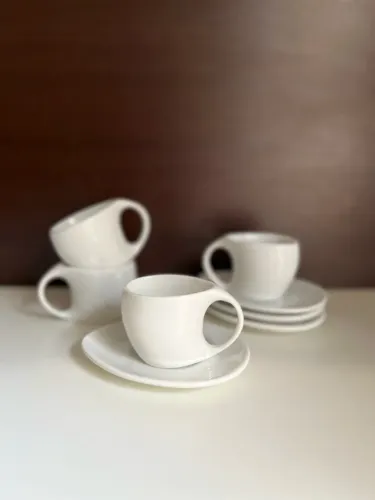 Jogo xícaras de café com pires
