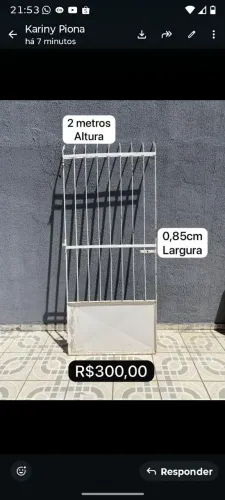 Portão social