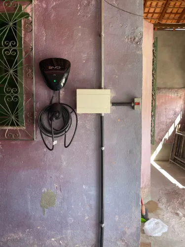 Instalação de carregadores para veículos elétricos