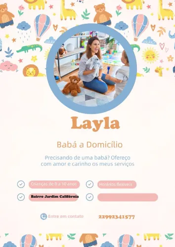 Ofereço meus serviços de babá 