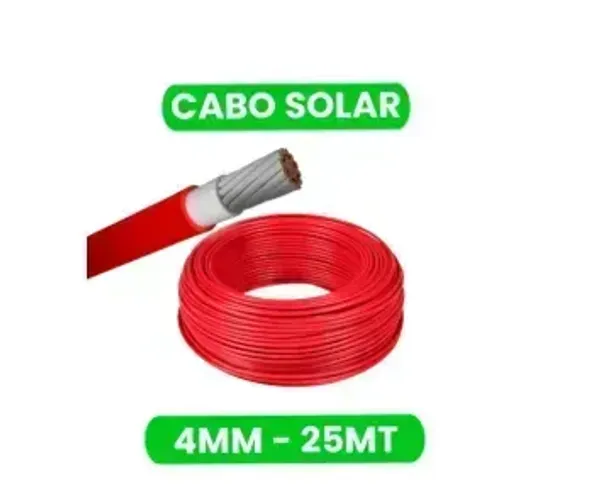 CABO SOLAR 4MM VERMELHO
