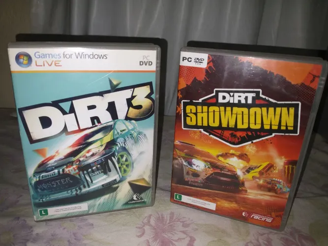 Kit DiRT 3 + Showdown Codemasters 2011 2012 jogo definitivo PC DVD CIB Mint Games Windows