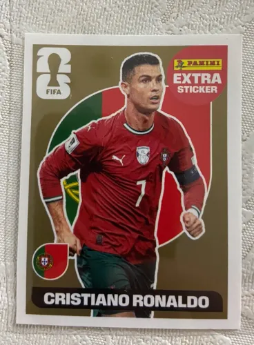 Figurinha do Cristiano Ronaldo 2026 Ouro