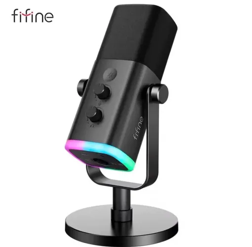 FIFINE AM8 NOVO + SUPORTE ARTICULADO CASO QUEIRA