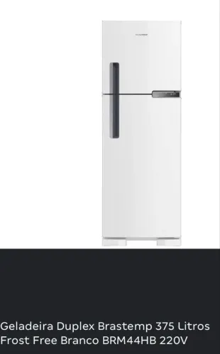 Geladeira Brastemp frost free 375 litros