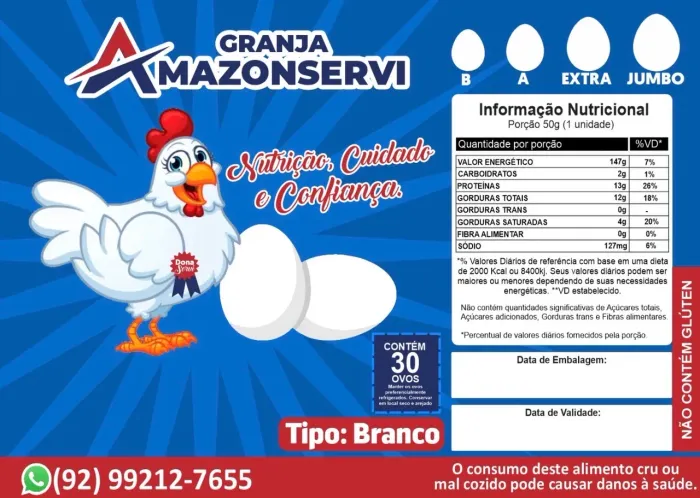 Caixa de ovos direto da GRANJA