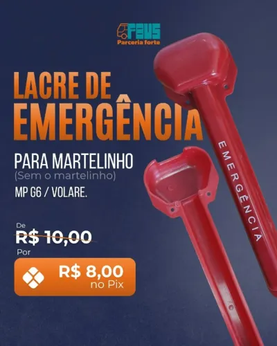 Lacre de Emergência para Martelinho - MP G6 / Volare