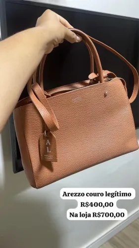 Bolsa Arezzo de couro legítimo