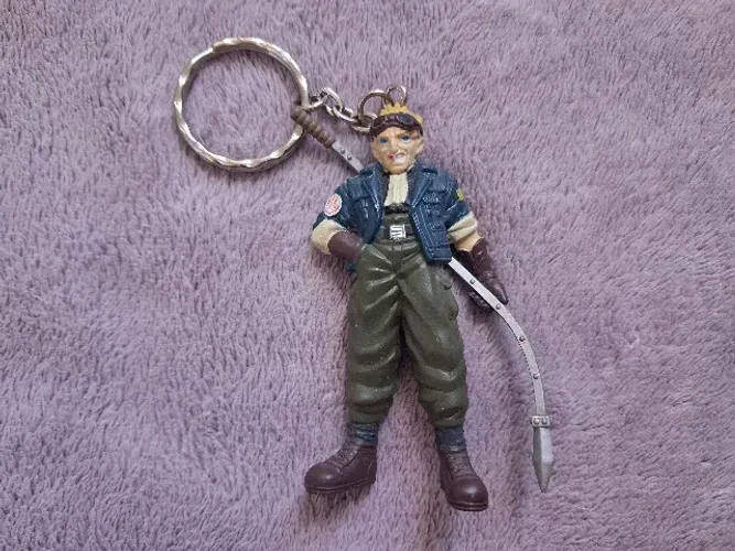 Chaveiro Miniatura Final Fantasy VII do personagem Cid Highwind, original, Squaresoft