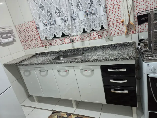 Gabinete de cozinha com pia