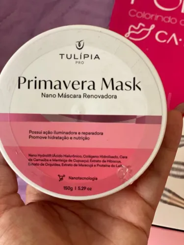 Máscara facial primavera hidratante 