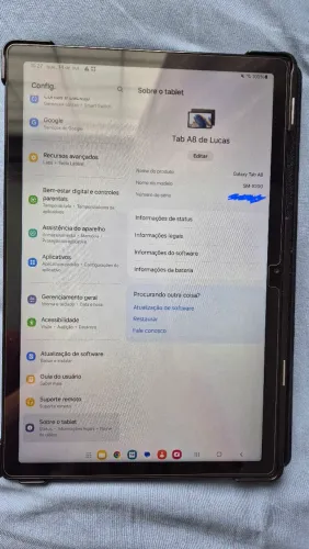Samsung Galaxy Tab A8 (Com pelicula + capinha + carregador)