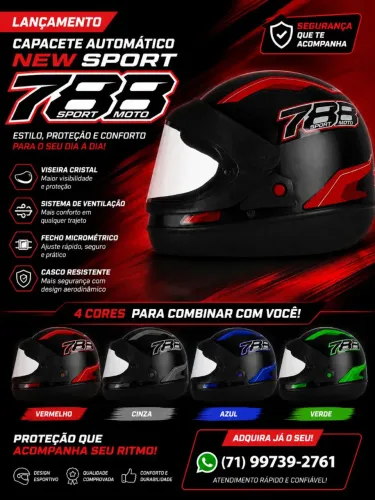 Capacete Automático 788 Pro Tork (NOVOS)