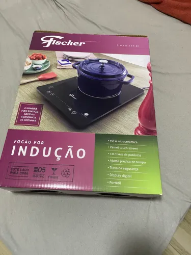 Fogão cooktop indução 1 boca Fisher