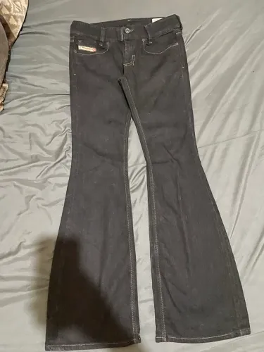 Calça Flare Preta Diesel